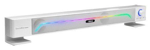 [위탁]앱코 S600 RGB LED  USB 사운드바 (PC스피커) 블랙/화이트_1