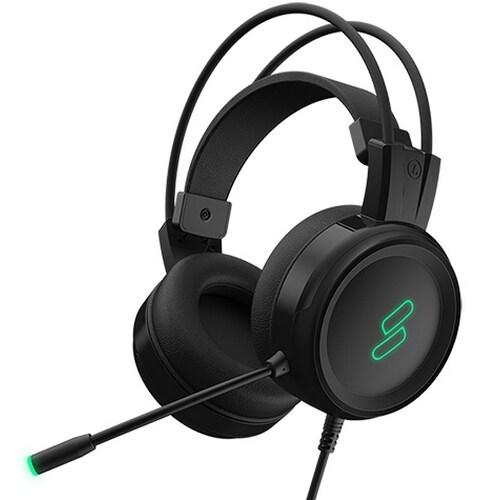[헤드셋] SPM HM100 클로버 가상 7.1 LED 게이밍 헤드셋 (블랙)
