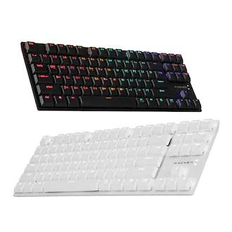 앱코 HACKER K640T SLIM 축교환 무빙LED 텐키리스 기계식 (화이트 청축)