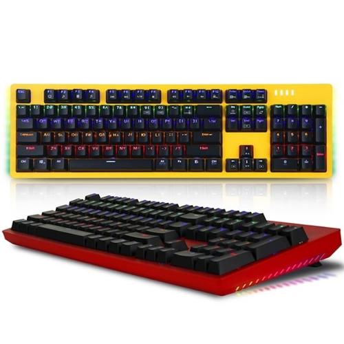 앱코 HACKER K516 축교환 측면 RGB 라이팅 이중사출 게이밍 기계식 키보드 (레드, 적축)