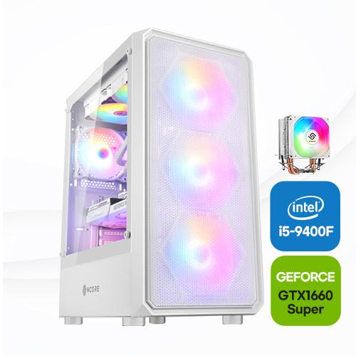 화이트컨셉PC i5/GTX1660Super 롤 배그 포토샵 컴퓨터