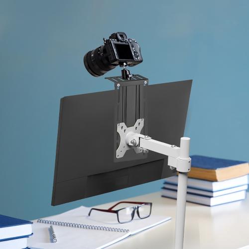 [엘디엘마운트] 모니터암 전용 다용도 선반 거치대 웹캠 카메라 책상정리 APL-MDS01