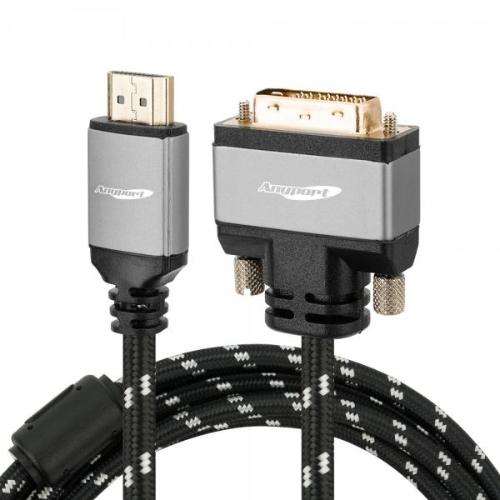 [Anyport] 애니포트 HDMI to DVI 듀얼 케이블 2M [AP-DVIHDMI020M]