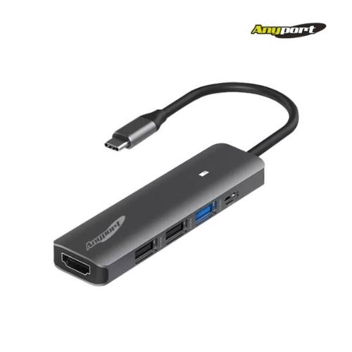 [Anyport] 애니포트 AP-TC51PH (USB허브/5포트/멀티포트) ▶ [무전원/C타입] ◀