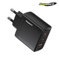 [Anyport] 65W GAN PPS 초고속 충전기, AP-GAN65W [C타입:2포트/A타입:1포트]