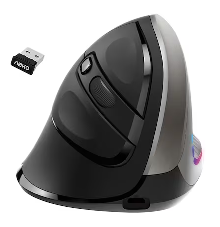 앱코 WEM40 버티컬 인체공학 무선 마우스