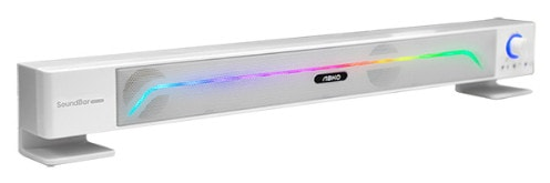 [위탁]앱코 S600 RGB LED  USB 사운드바 (PC스피커) 블랙/화이트