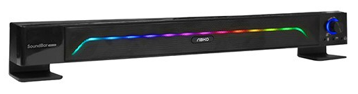 [위탁]앱코 S600 RGB LED  USB 사운드바 (PC스피커) 블랙/화이트