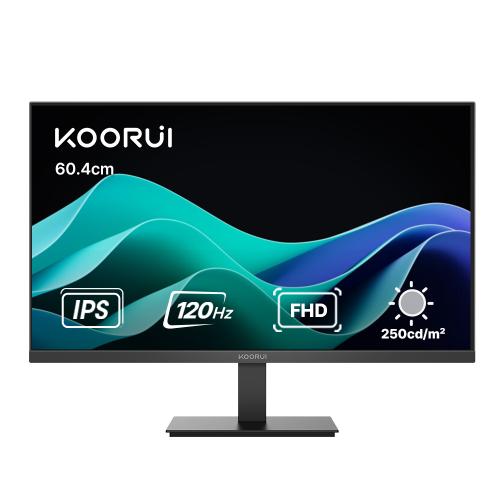쿠루이 24인치 FHD IPS 120Hz 광시야각 슬림베젤 모니터 E2411H