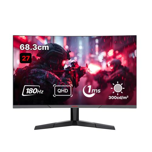 쿠루이 27인치 QHD 180Hz 커브드 게이밍 모니터 27E6QCA